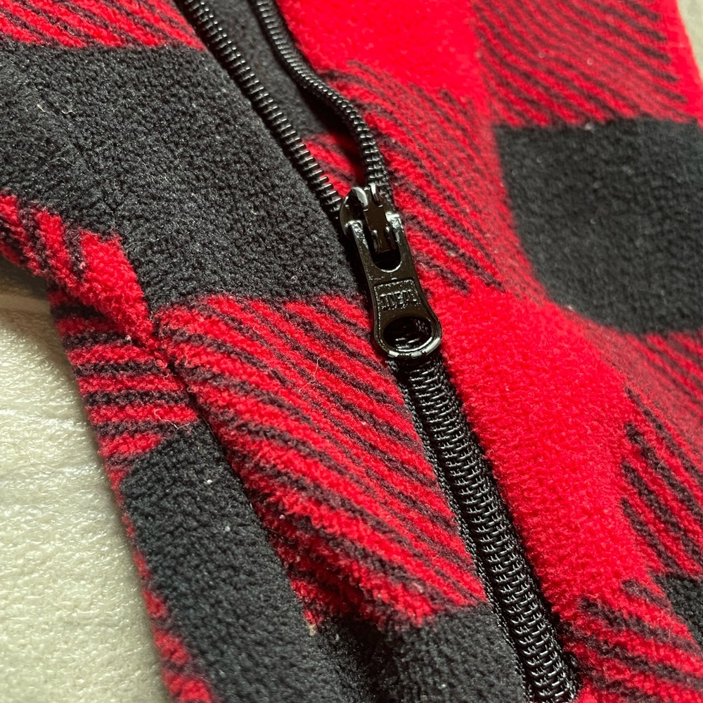 2/$10 Plaid Red and Black Kids One Piece - Picture 3 of 5